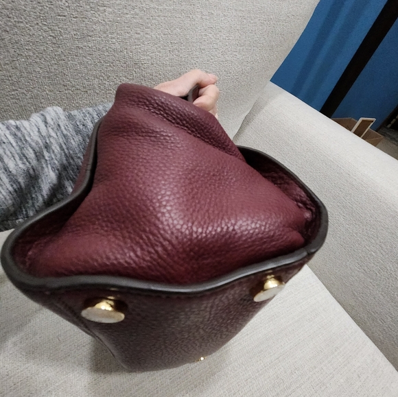 Michael Kors Mckenna Leather Shoulder Bag Purse - Picture 9 of 15